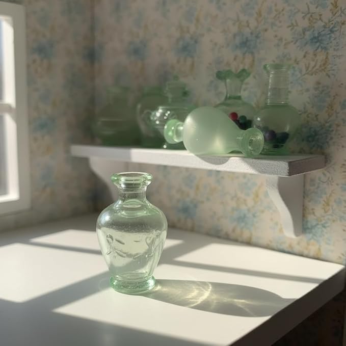 Dollhouse Decorative Accessories Miniature Translucent Decor Dollhouse Accessories Transparent mini Figurines Crystal Style Miniature Ornaments Resin Tiny Decorative Items 9 Pieces