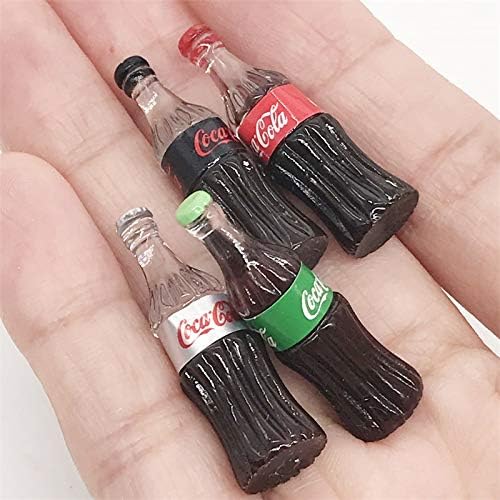 Dollhouse Decoration Accessories, 1:12 Dollhouse Ornament 4 Pcs Simulation Miniature Food Play Drink