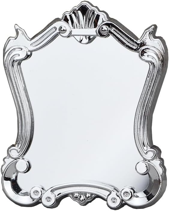 Silver 1/12 Miniature Wall Mirror Dollhouses Decoration Accessories, Dollhouses Mirror，Dollhouse DIY Accessories，Dollhouse Decor