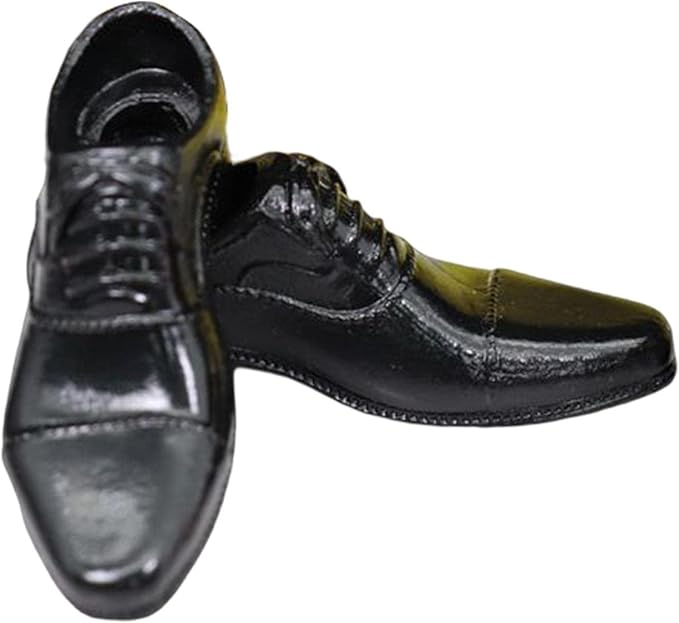 DYNWAVE Mini Men Shoes Lace up Shoes Dolls House Accessory Wearable Model Easy to Wear Fashion for 1:6 Doll Decorations Dolls House Ornament