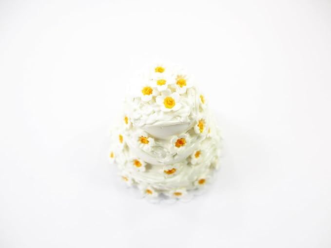 Dollhouse Wedding Cake 3 Layer Miniature Anniversary Cake 1:12 Dessert 16909