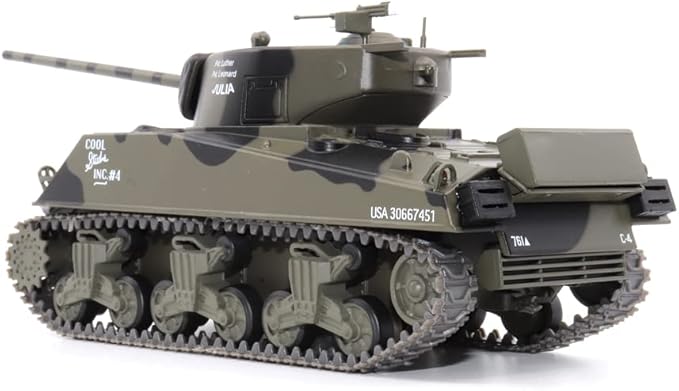 Motor city classics 1:43 Scale Military Diecast Collectible | M4A3 (76mm) 761st Tank Battalion - Germany, March 1944 | Militaria Diecast Model 23195-44