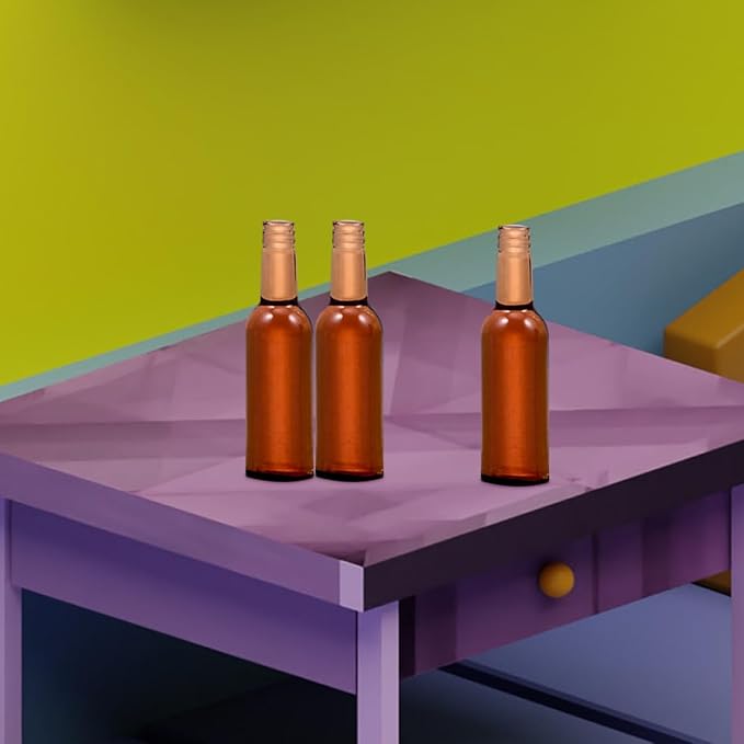 Yardwe 24pcs Dollhouse Beer Bottles Mini Beer Bottles for Mini House Decor Resin Miniature Wine Miniature Toys Models