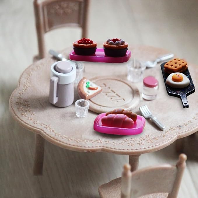 Mini Simulation Bread Tray Resin Silicone Mold for Epoxy Resin Casting for DIY Art Craft Mini Dollhouse Kitchen Accessories Display Decoration