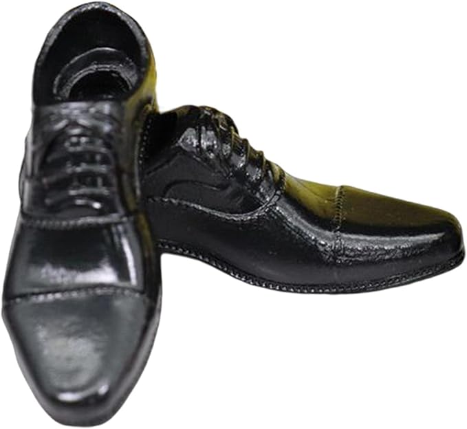 DYNWAVE Mini Men Shoes Lace up Shoes Dolls House Accessory Wearable Model Easy to Wear Fashion for 1:6 Doll Decorations Dolls House Ornament