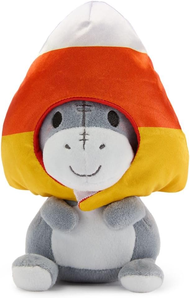 Disney Store Official Mini Mix-Its Plushies – Eeyore - Cute Stuffed Animals - Mix & Match Detachable Hats - Hook and Loop Strap - Plush Toys for Kids and Collectors, 7 Inch