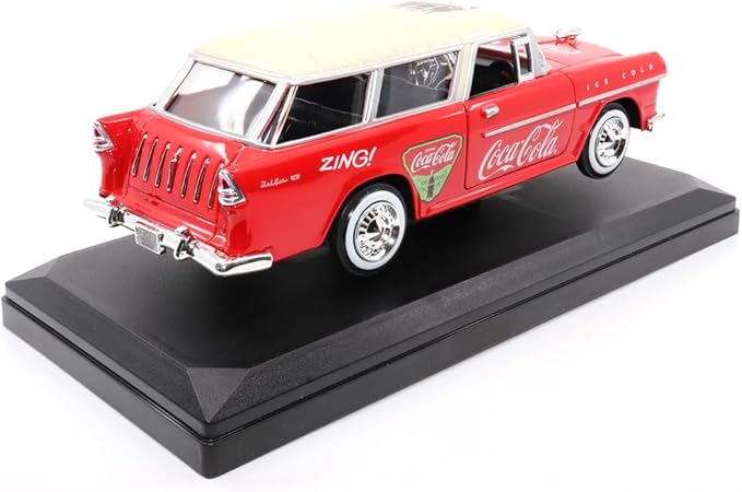 Motor city classics | Coca-Cola 1955 Chevy Nomad 1:24 Scale Model Diecast Collectible 424057