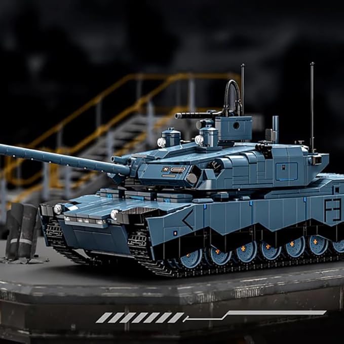 RC Abrams-X Military WW2 Heavy Tank Building Set, Remote Control Army Panzer Brick Set for Adults, Collectible Army Military Vehicles Tank Toy with Instructions 2116 PCS