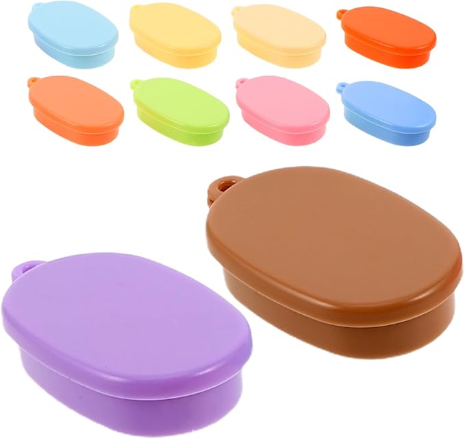 Sosoport 10pcs Dollhouse Miniature Lunch Box Miniature Food Storage Box Mini Food Containers for for Dollhouse Kitchen Accessories