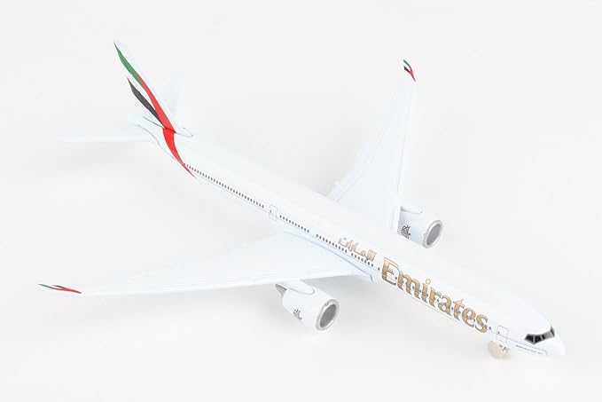 Daron Toy Airplane – Emirates 777x – Die-Cast Metal Model Airplane Toy with Plastic Parts for Kids Ages 3+