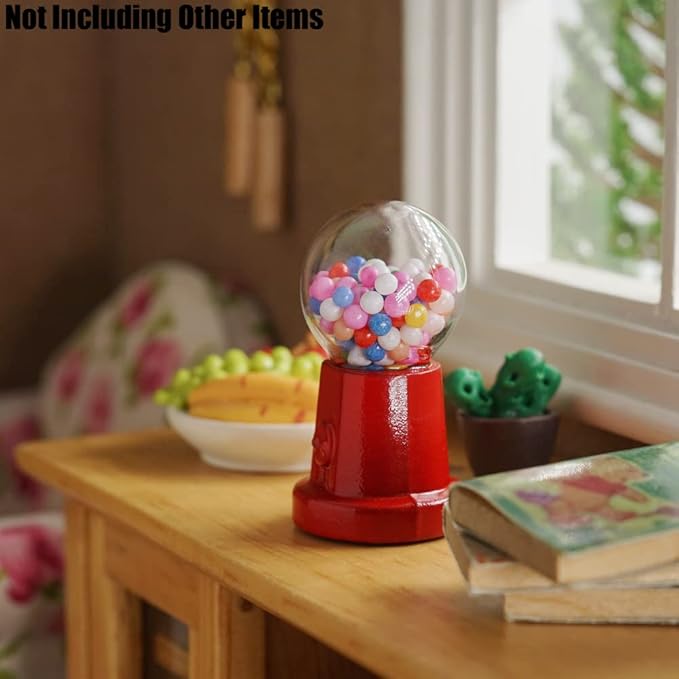 Odoria 1/12 Miniature Gumball Machine Dollhouse Decoration Accessories
