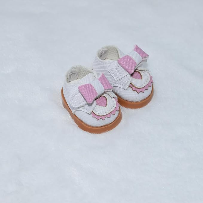 Compatible with Labubu Doll Shoes for 17cm Doll,Shoes Used for Labubu Accessories(GZB-Pink)