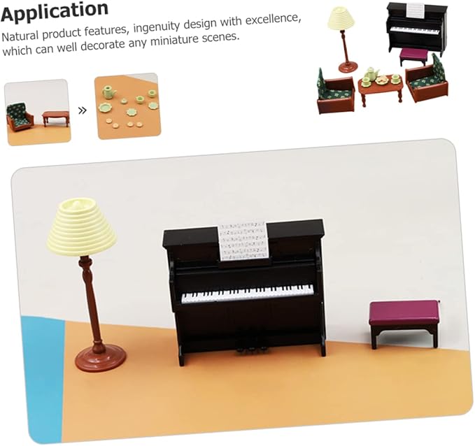 1set Miniature Dollhouse Furniture of Wear-Resistant Miniature Models for Home Projects