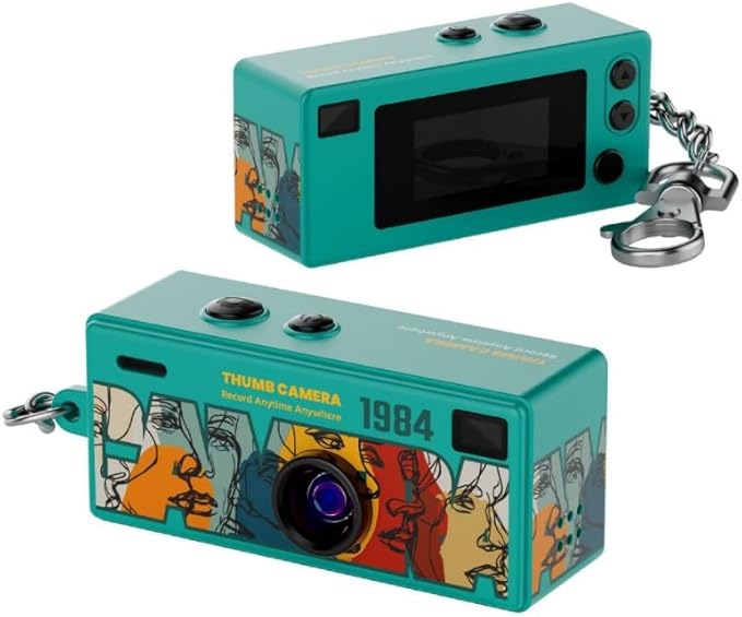 Mini Camera Keychain, 1984 Retro Portable Thumb Camera, Keychain Cameras