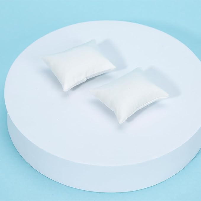 4PCS Miniature Dollhouse Pillow 1/12 Miniature Sofa Throw Pillow for Dollhouse Sofa Bed Decorations