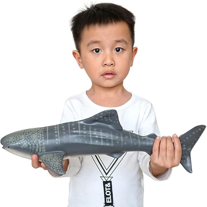 SmilerSmile Simulated Ocean Big Animal, One pc 15Inch Soft Filled Rubber Sea Educational Toys (Whale Shark)