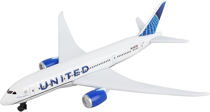 Daron Toy Airplane – United Airlines – Die-Cast Metal Model Airplane Toy with Plastic Parts for Kids Ages 3+
