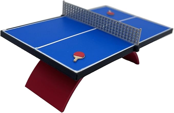 1/12 Miniature Table Tennis Table Model Craft Layout Decoration Handmade Collection Dollhouse Furniture