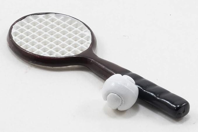 International Miniatures by Classics Dollhouse Miniature Tennis Racket with Ball