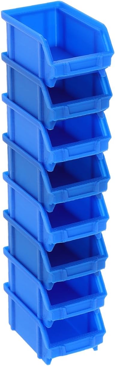 BESPORTBLE 8Pcs Mini Storage Baskets Plastic Crates for Dollhouse Accessories Miniature House Decor Tiny Basket Organizers for Craft and Mini Ornaments