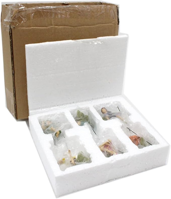 KOCNYDEY Miniature Fairies Figurines (6pcs) - Decor for Outdoor & Indoor Gardens & Homes, Vintage Resin, Lovely