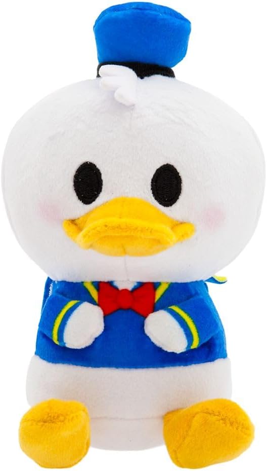 Disney Store Official Mini Mix-Its Plushies – Donald Duck - Cute Stuffed Animals - Mix & Match Detachable Hats - Hook and Loop Strap - Plush Toys for Kids and Collectors, 7 Inch