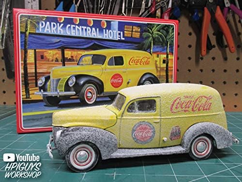 AMT 1940 Ford Coca-Cola Delivery Sedan - 1/25 Scale Model Kit - Buildable Vintage Vehicles for Kids and Adults