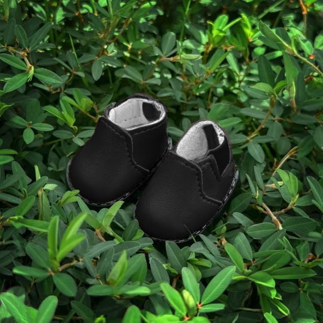 Compatible with Labubu Doll Shoes for 17cm Doll,Shoes Used for Labubu Accessories (X-Black)