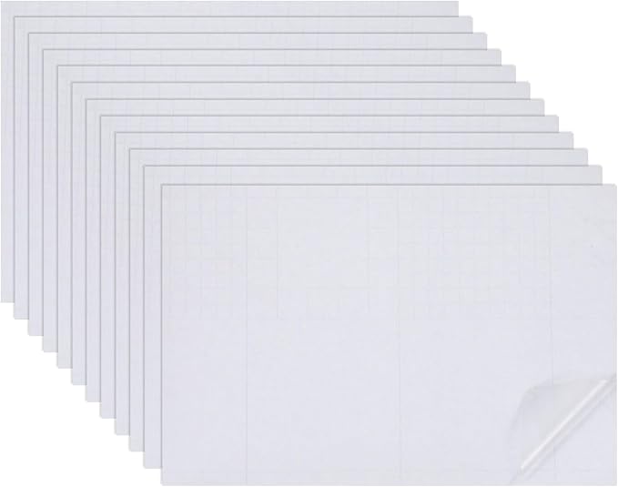 uxcell 12 Sheets Miniature Dollhouse Wallpaper, Self-Adhesive PVC Flooring Wall, Mini Wall Decor for Dollhouse Sand Table Model Accessories 11.81 x 7.87 Inch (Light Gray)