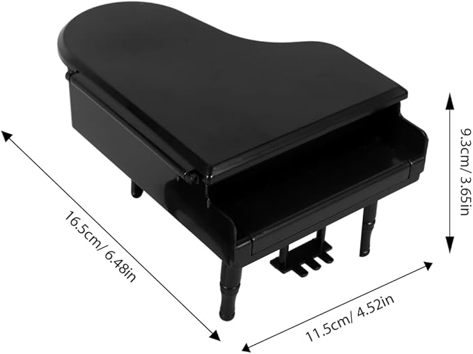 VOSAREA Miniature Piano for Dollhouse 1 Set Mini Piano Modeling Model Stool Traditional Craftsmanship for Decor Tiny House Accessories