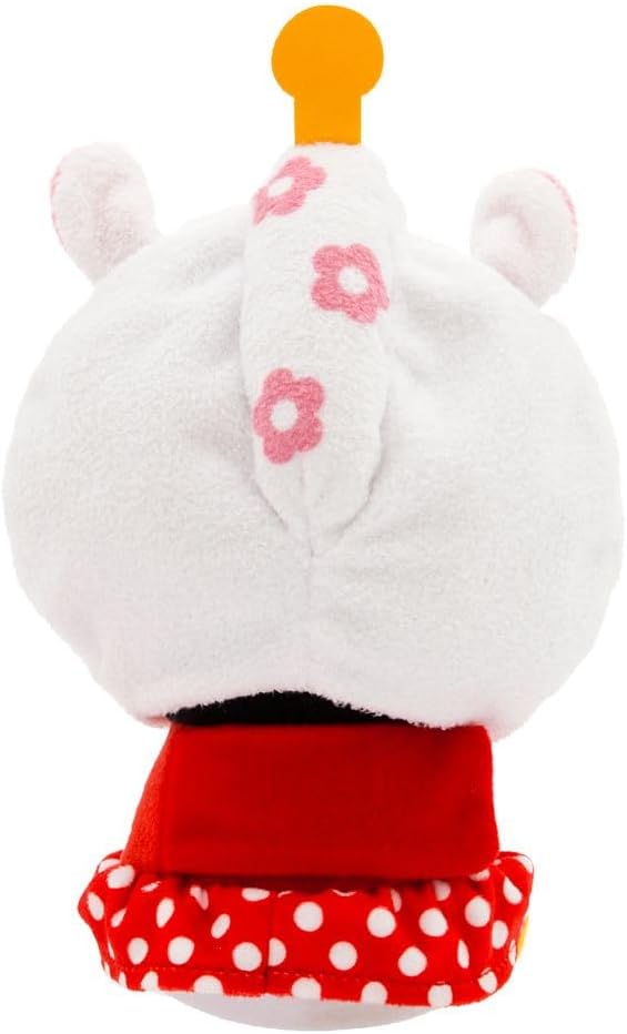 Disney Store Official Mini Mix-Its Plushies – Minnie Mouse - Cute Stuffed Animals - Mix & Match Detachable Hats - Hook and Loop Strap - Plush Toys for Kids and Collectors, 7 Inch