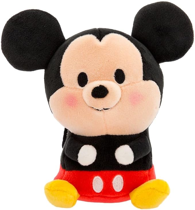 Disney Store Official Mini Mix-Its Plushies – Mickey Mouse - Cute Stuffed Animals - Mix & Match Detachable Hats - Hook and Loop Strap - Plush Toys for Kids and Collectors, 7 Inch