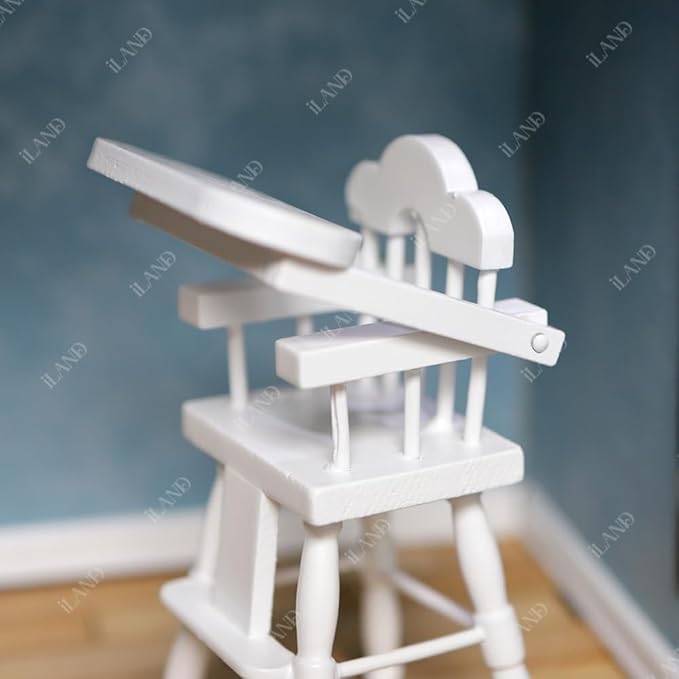 iLAND Miniature Dollhouse Furniture and Accessories for Dollhouse Nursery on 1/12 Scale (Lovely 14pcs)