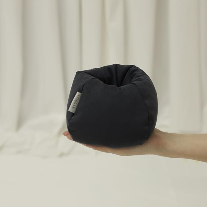 2pcs Cover of Miniature Bean Bag Couch for Doll (No Filler) Ultra Soft Microfiber Microsuede Anti Slip Mini Bean Bag Chair Cell Phone Holder Black Grey
