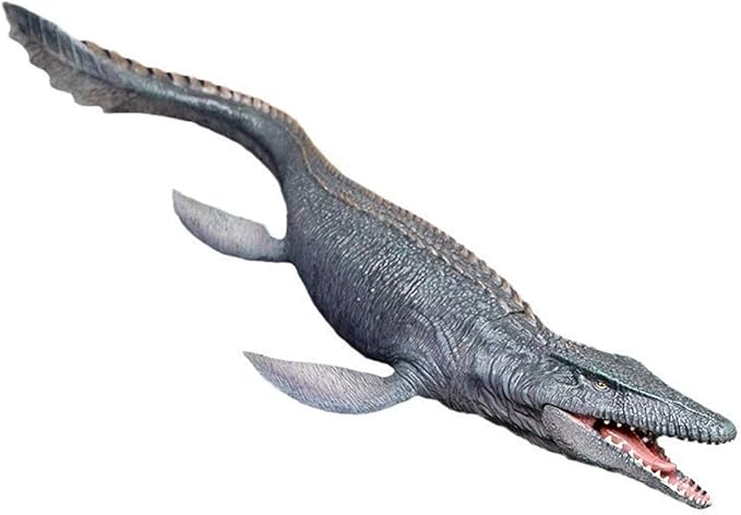 SmilerSmile 14.4" Solid Sea Animals Educational Toys, Simulation Ocean Shark Sea Creature Toy for Toddlers Kids (Hunting Mosasaurus)