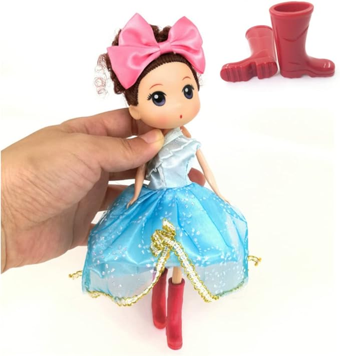 Christmas Decorations, Dollhouse Rain Boots Miniature 1:12 Scale Color DIY Mini Rain Shoes Plastic Rainboot Decoration for Doll Dollhouse Accessories, Red