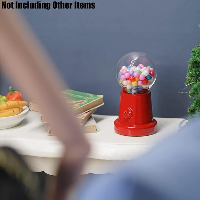 Odoria 1/12 Miniature Gumball Machine Dollhouse Decoration Accessories