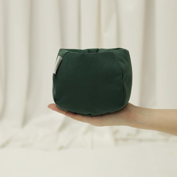 2pcs Cover of Mini Bean Bag Chair Cell Phone Holder (No Filler) Ultra Soft Micro Suede Anti Slip Miniature Bean Bag Couch Dark Green