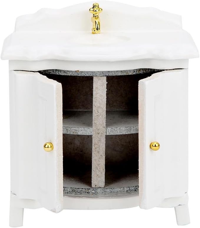 Glomora 1:12 Scale Basin Sink,Wash Basin Mini Micro Type Decoration Furniture Accessory for Doll House