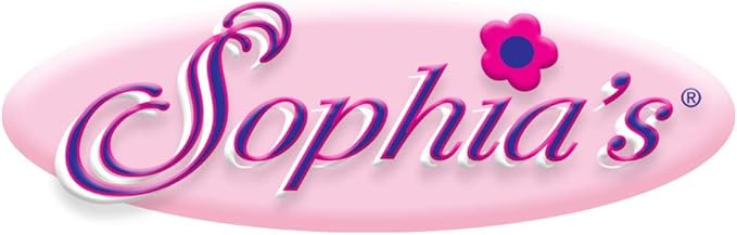 Sophia's Unicorn Slippers with Rainbow Hair and Gold Horn for 18 Inch Dolls, White