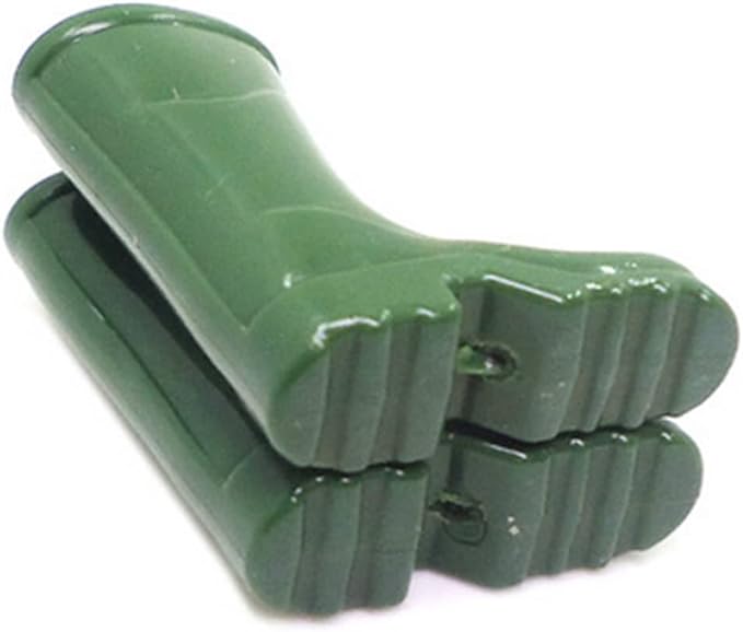 Christmas Decorations, Dollhouse Rain Boots Miniature 1:12 Scale Color DIY Mini Rain Shoes Plastic Rainboot Decoration for Doll Dollhouse Accessories, Green