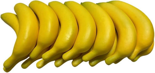 15pcs Fake Individual Banana, Artificial Yellow Bananas Lifelike Simulation Fake Fruit Home House Kitchen Decoration