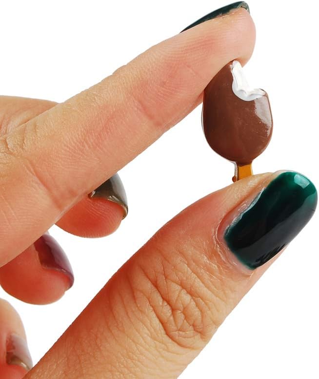 NWFashion 112PCS Miniature Decor Dessert Pastry Toy Food Cake Topper Scrapbooking Shoe Decoration Charms (Chocolate)