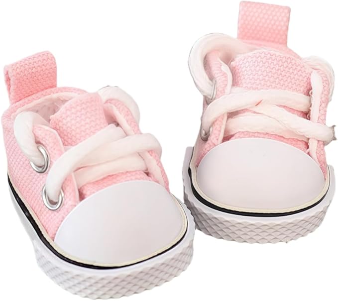 3 Pieces Doll Clothes Set Accessories, Mini Doll Canvas Sneakers Glasses Camera Decoration for 17cm Dolls, Mini Finger Shoes, Cute Outfit Clothing Accessory for 1st/2nd/3rd Gen Monsters Doll