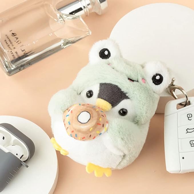 BONICI Men Women Creative Cute Lovely Cosplay Costume Play Changing Clothes Donut Penguin Pendant Keychain Key-Chains Keyring Gift Pendant Handbag Tote Purse Backpack Decoration Car Key -Unicorn