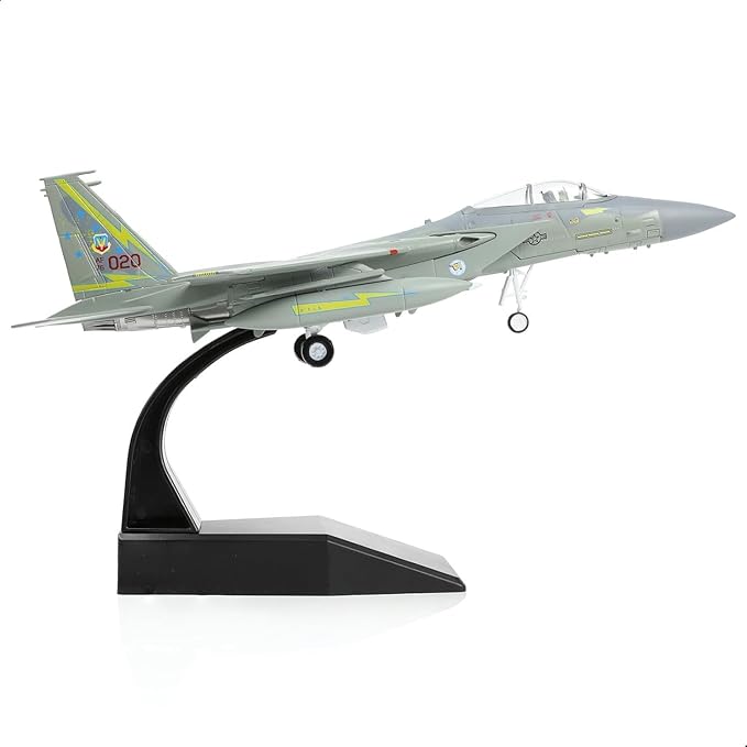 F-15A Eagle Fighter 76-0020 Diecast Metal Aircraft Model with Stand for Adult Military Enthusiast Collection Display or Gift