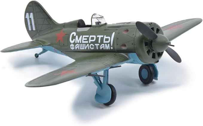 Motor city classics 1:72 Scale Military Diecast Collectible | Polikarpov I-16 - USSR | Militaria Diecast Model 27289-41