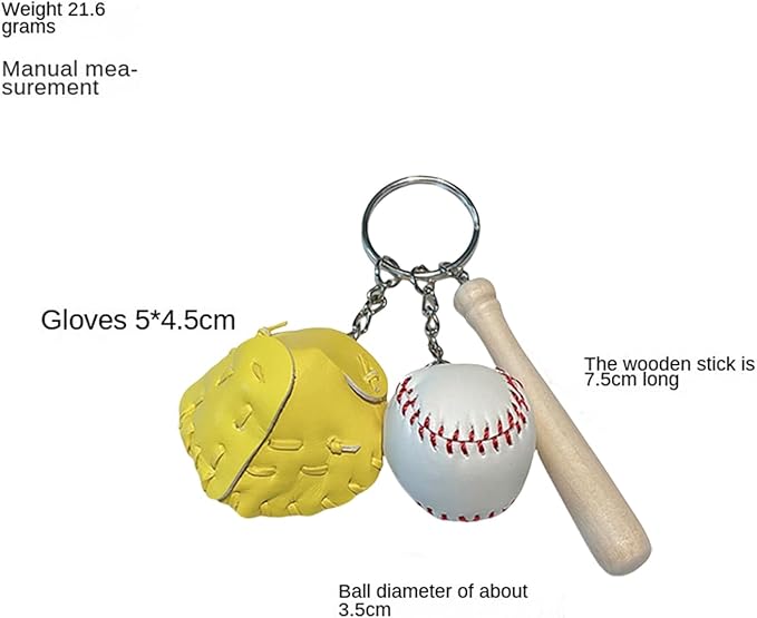 COSTOYFUN Mini Cute Soccer Keychain Bowling Tennis Baseball Keychain for Men Women Boys Girls Gift