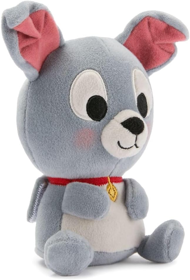 Disney Store Official Mini Mix-Its Plushies – Tramp - Cute Stuffed Animals - Mix & Match Detachable Hats - Hook and Loop Strap - Plush Toys for Kids and Collectors, 7 Inch