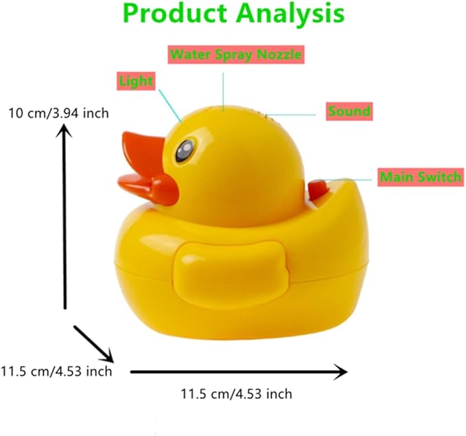 Baby Bath Toys, Duck Sprinkler Fountain for Toddlers Infant Bathtub & Pool Water Play Toy, Fun Gift for Boys Girls